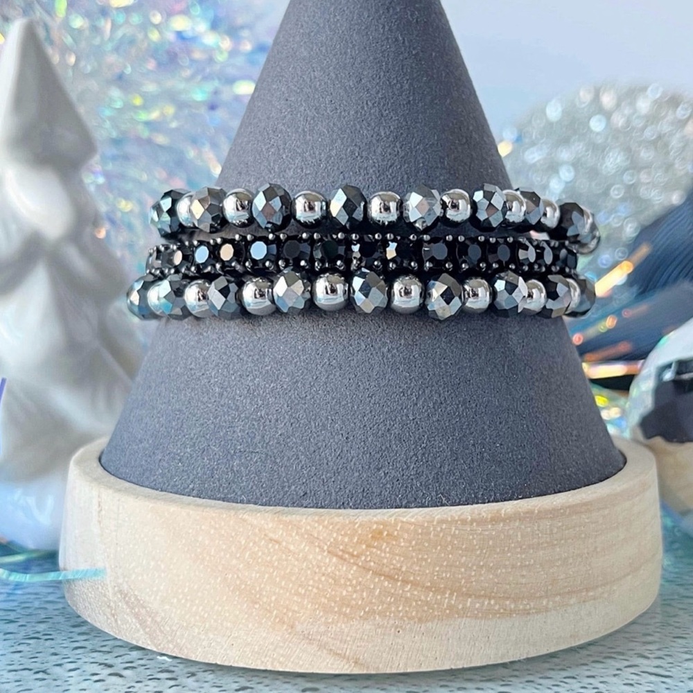 Park Lane Authentic Jet Micro Impression Bracelet! BNIB!! - Picture 4 of 7